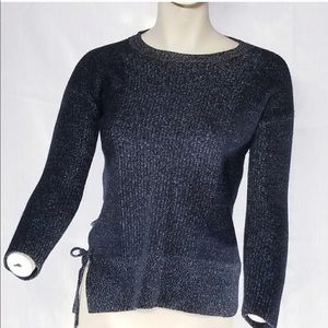 all saints tie side wool sweater | xs